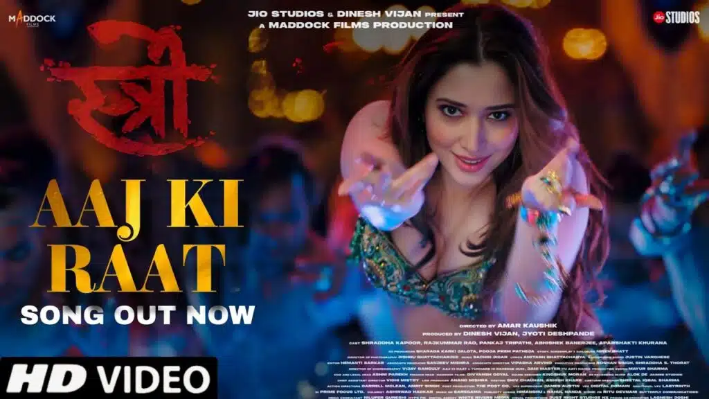 Tamannaah Bhatia in a dance sequence from "Aaj Ki Raat" song in Stree 2.