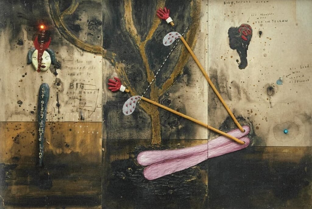 David Lynch storm‑like lithograph showcased at DOX