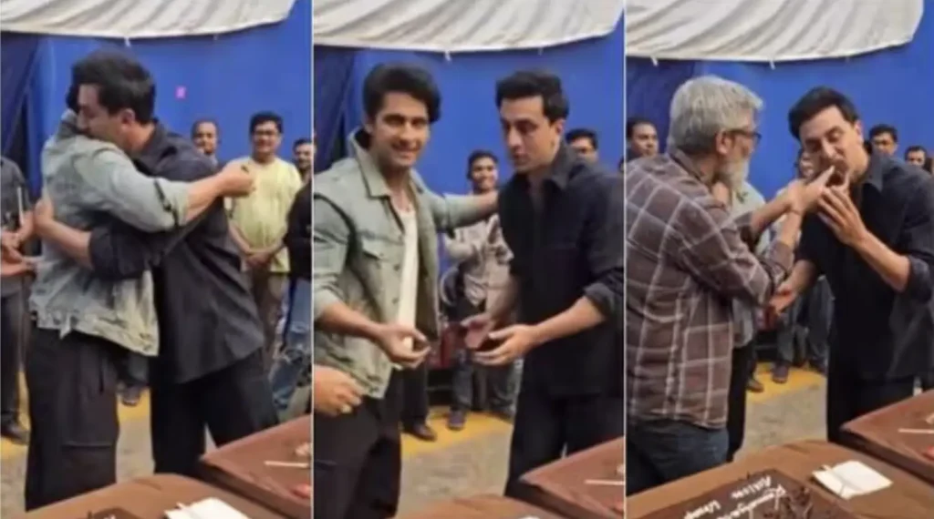 Ranbir, Ravi and Nitesh on Ramayana sets