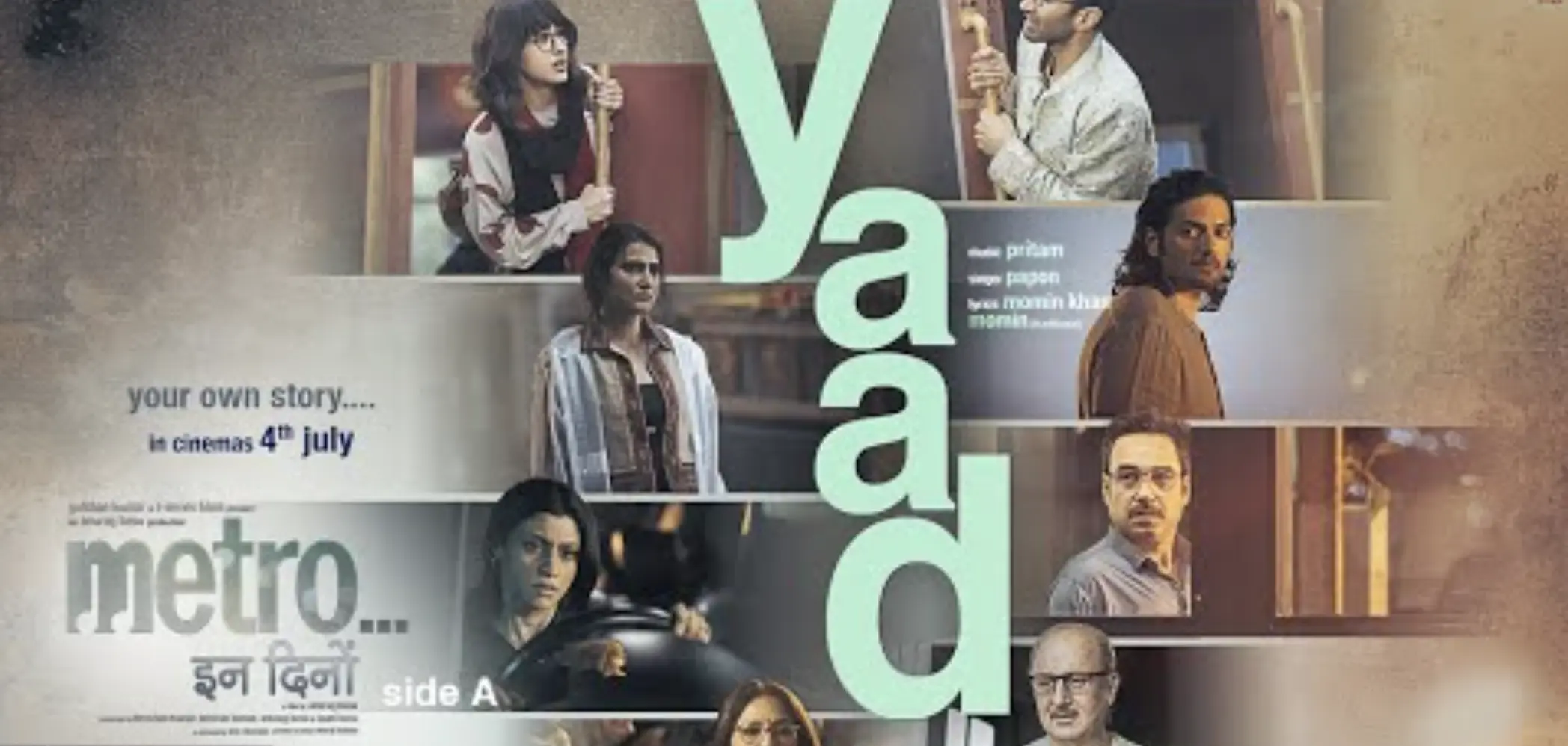 Yaad Lyrics | Metro In Dino
